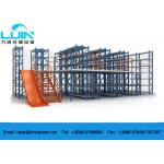 Heavy Duty Rack Supported Mezzanine , Multi Level Cold Steel Pallet Racks for sale