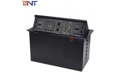 China Professional Hydraulic Pop Up Socket With Double USB Charger Interfaces supplier