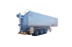 China 60cbm large auger bulk animal feed powder bulk feed transport trailer truck supplier