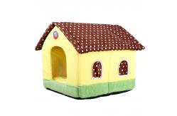 China 50cm Indoor portable fancy luxury foldable warm cotton pet dog house supplier