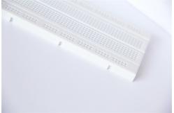 China Socket White Electronics Breadboard Power Line Spring Clip Finishing supplier