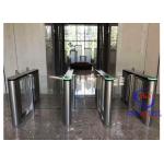 Portable Swing Barrier Gate Facial Recognition QR Code RFID Access Control System for sale