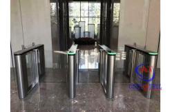 China Portable Swing Barrier Gate Facial Recognition QR Code RFID Access Control System supplier