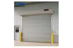 China Automatic Steel Fire Rated Roller Shutter Door 3 Phase Insulated 380V supplier
