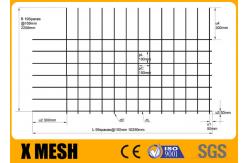 China Rl718 Concrete Reinforcing Mesh Longitudinal Wires 7 Spacing 100mm 68kgs Rectangular supplier