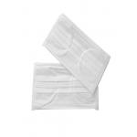 White Disposable Medical Mask Non Woven Preventing Flu Secluded Resistant for sale