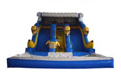 China Durable Commercial Inflatable Water Slides For Kids / Inflatable Minion Dry Slide supplier