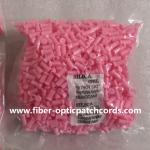 Fiber Optic SC FC ST 2.5mm Dust Caps 2.5mm for Fiber Optic Connectors Pink Red Yellow Green Black Blue White for sale