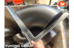 China ASTM A234 WPB Carbon Steel 90 Degree Long Radius Elbow Black Painted Fitting supplier