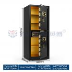 Dual-Compartment Home Safe Box Dual Alarm Large Private Inner Lock Box
