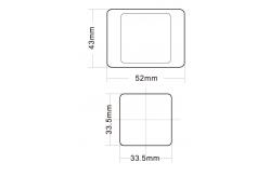 China Elevator Push Button Switch , Escalator Spare Parts Ultra - Thin Design supplier