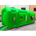 Green Color Inflatable Spray Paint Booth 3 D Design For Trade Show for sale