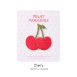 Spread Beauty Iron-On  Patches Charm Hand-Embroidered Cherries Personalized Text & Pattern Options for sale