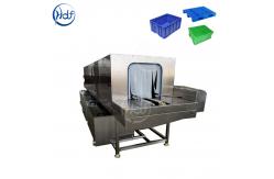 China Efficient Transfer Box Plastic Crate Washing Machine , High Pressure Washing Machine supplier