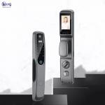 Fingerprint Wifi Door Lock With Camera Aluminum Alloy Video Door Lock for sale