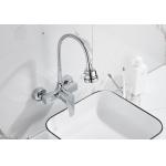 Kitchen Flexible Curving Wall Mounted CE Concealed Basin Mixer
