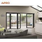 Energy Efficient Aluminum Folding Doors with Silicone Sealant for sale