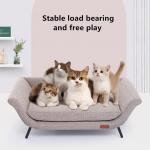 Linen Gray Cat Bed Can Be Used As Pet Bed All The Year Round Scratch Resistant Bite Resistant Cat Easy To Clean Dog Nest for sale