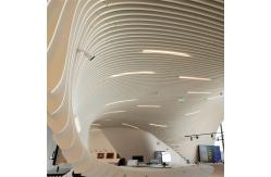 China 3.0mm Metal Ceiling Design Customizable Vertically Curved Baffle Ceiling System supplier