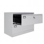 2 Wide Drawer Lateral Hanging File Cabinet Steel Office Furniture for sale