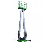 Double Mast Manual Pushing Vertical Lifting Platform For 10m Platform Height for sale