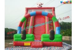 China Cute Clown Commercial Inflatable Slide , Giant Inflatable Slide For Children supplier