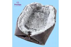 China Mechanical Wash Plush linen Memory Foam Pet Bed Mat supplier