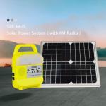 Home Mobile Charging LED Solar Lamp Kit 25W Solar Panel System for sale
