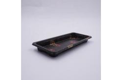 China Printed PS Plastic Sushi Tray Recyclable Dustproof supplier