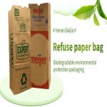 Custom Open Top Paper Yard Waste Bags Durable Eco Friendly for sale