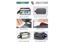 China Traveling See Through Clear Toiletry Bag With Handle For Men supplier