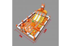 China Inflatable Rabit Castle With Obstacles Park (Orange & White ） supplier