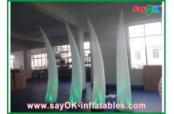 China 190T Nylon Cloth Inflatable Lighting Decoration , White Inflatable Ivory supplier