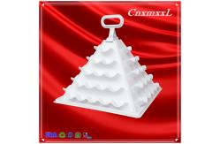 China Eco Friendly Food Grade Macaron Pyramid Display 5 Tier Macaron Tower SGS supplier