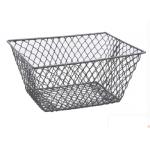 Plain Weave 300mm Length 200mm Width Wire Mesh Storage Baskets