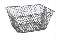 China Plain Weave 300mm Length 200mm Width Wire Mesh Storage Baskets supplier