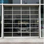 Full View 240V DC 25cm/S Glass Panel Garage Doors for sale