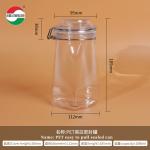 1080ML PET Clear PET Plastic Bottle Cylinder Jar Sealed Jars For Food Cover Lid Storage Solution for sale