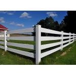 4 Rails Flexible Fence White PVC Horse And Ranch Fence Kit 60 in Tall for sale