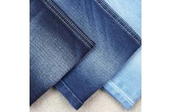 China 380gsm Cotton Polyester Spandex Denim Fabric Dark Blue With Slub Medium Stretch supplier
