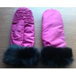 China Lady  dress gloves, fabric gloves, fashion style, rabbit fur gloves manufacturer