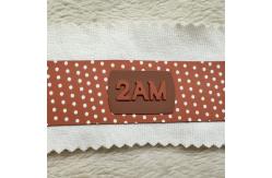 China Custom  Silicone Heat Transfer Neck Labels Thermal Transfer Labels 3*6cm supplier