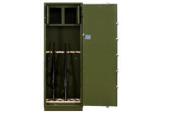 China Electronic Lock Gun Safe Locker Blue Single Door Weapons Security Safe Box supplier