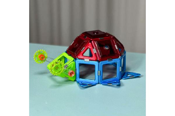 Ladybug Shaped Magnetic Play Blocks Magnetic Building Toys Assembly Kit