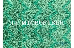 China W Shaped jacquard Microfiber Wet Mop Pads 80% polyester 20% polyamide supplier