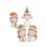 China Cute Girl Face Planter for Home Decor for sale