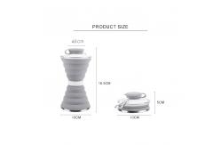 China 500ml BPA Free Reusable Foldable Silicone Bottle supplier
