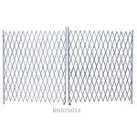 Lockable Steel Folding Security Gates Accordion Security Doors Double Open for sale