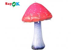 China Outdoor Advertising Led 1m Large Inflable Mushroom For Easter supplier