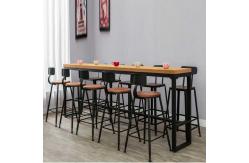 China Thickness 16mm Bar Table Stool Set Melamine Board Bar Height Dining Set supplier